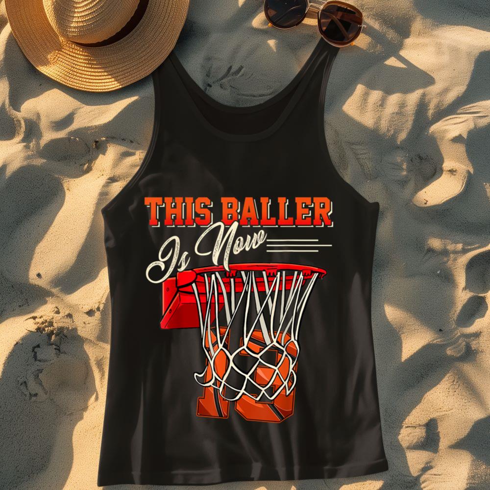 Mckenzieshoponline 13th Birthday Shirt For Boy Basketball 13 Years Old Kid Gift Tank Top