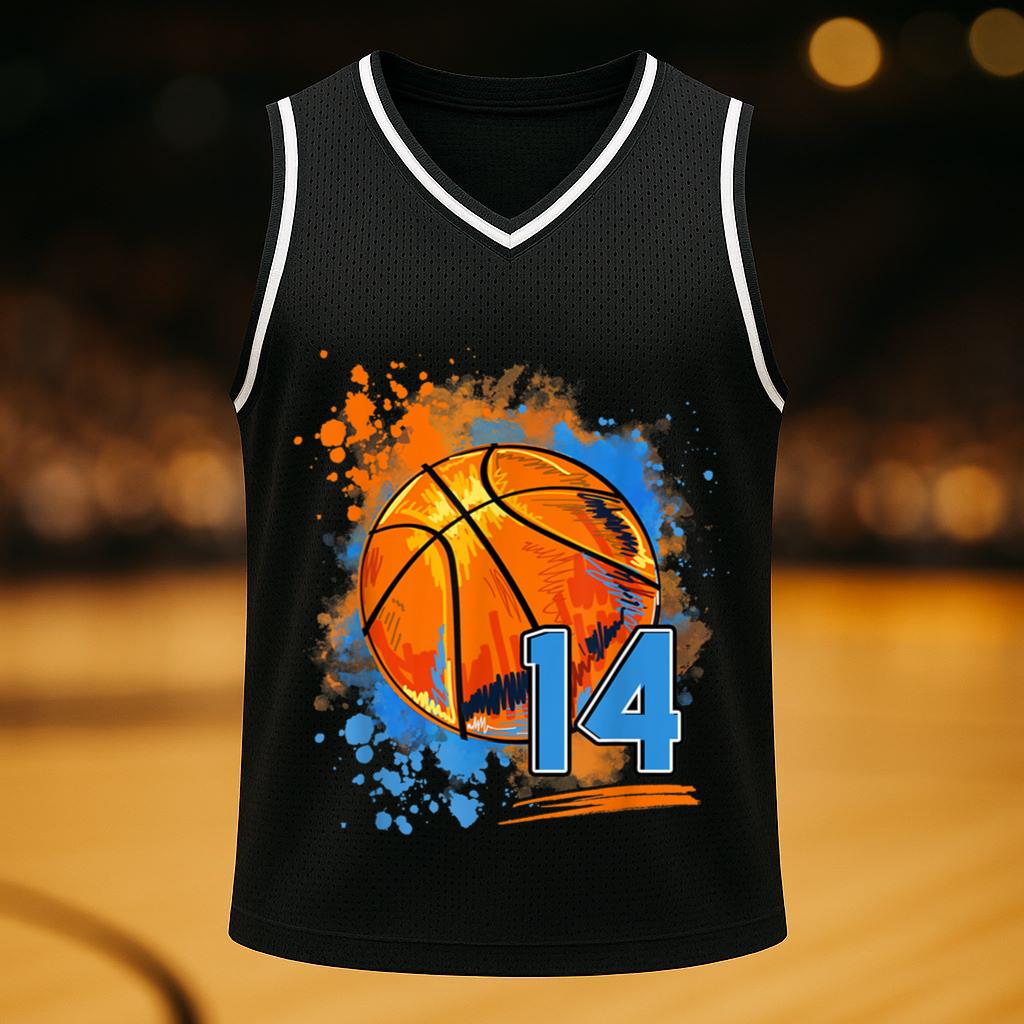 Mckenzieshoponline 14 Years Old 14th Birthday Basketball Basketball Jersey