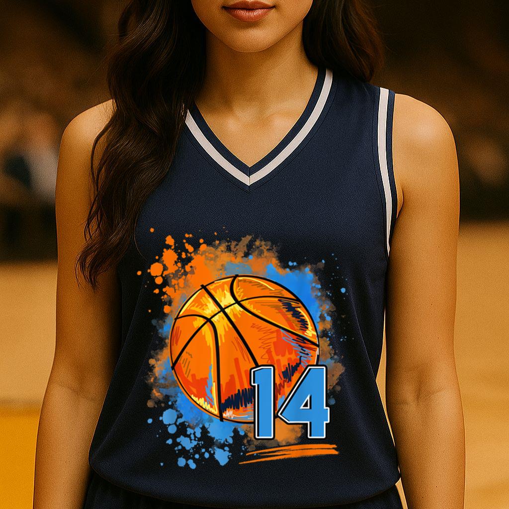 Mckenzieshoponline 14 Years Old 14th Birthday Basketball Basketball Jersey - Image 4