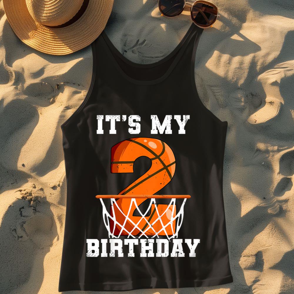 Mckenzieshoponline 2nd Birthday Basketball Tank Top