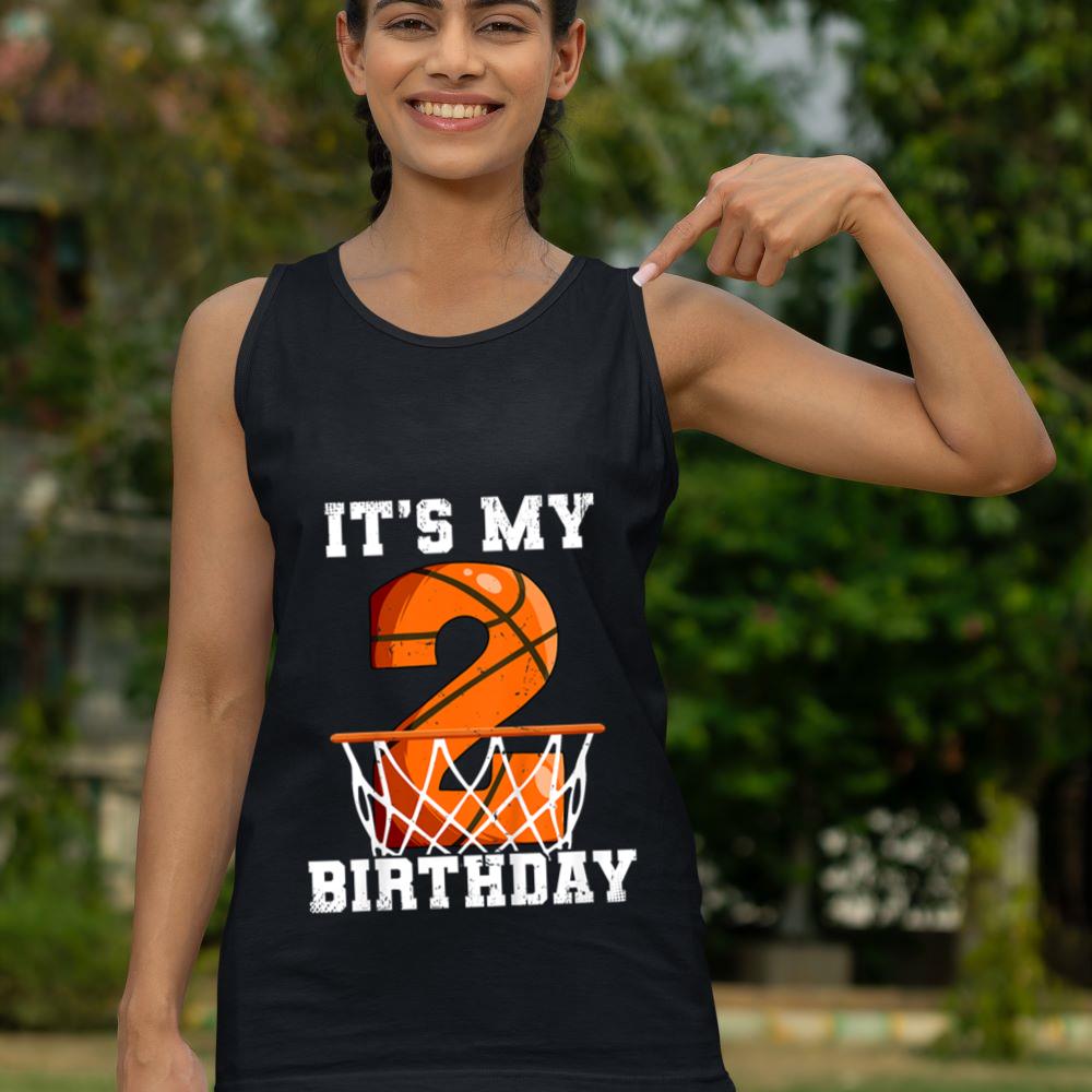 Mckenzieshoponline 2nd Birthday Basketball Tank Top - Image 4