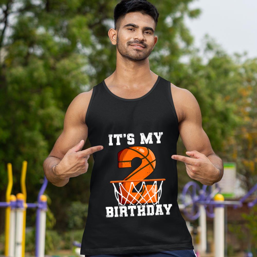 Mckenzieshoponline 2nd Birthday Basketball Tank Top - Image 2
