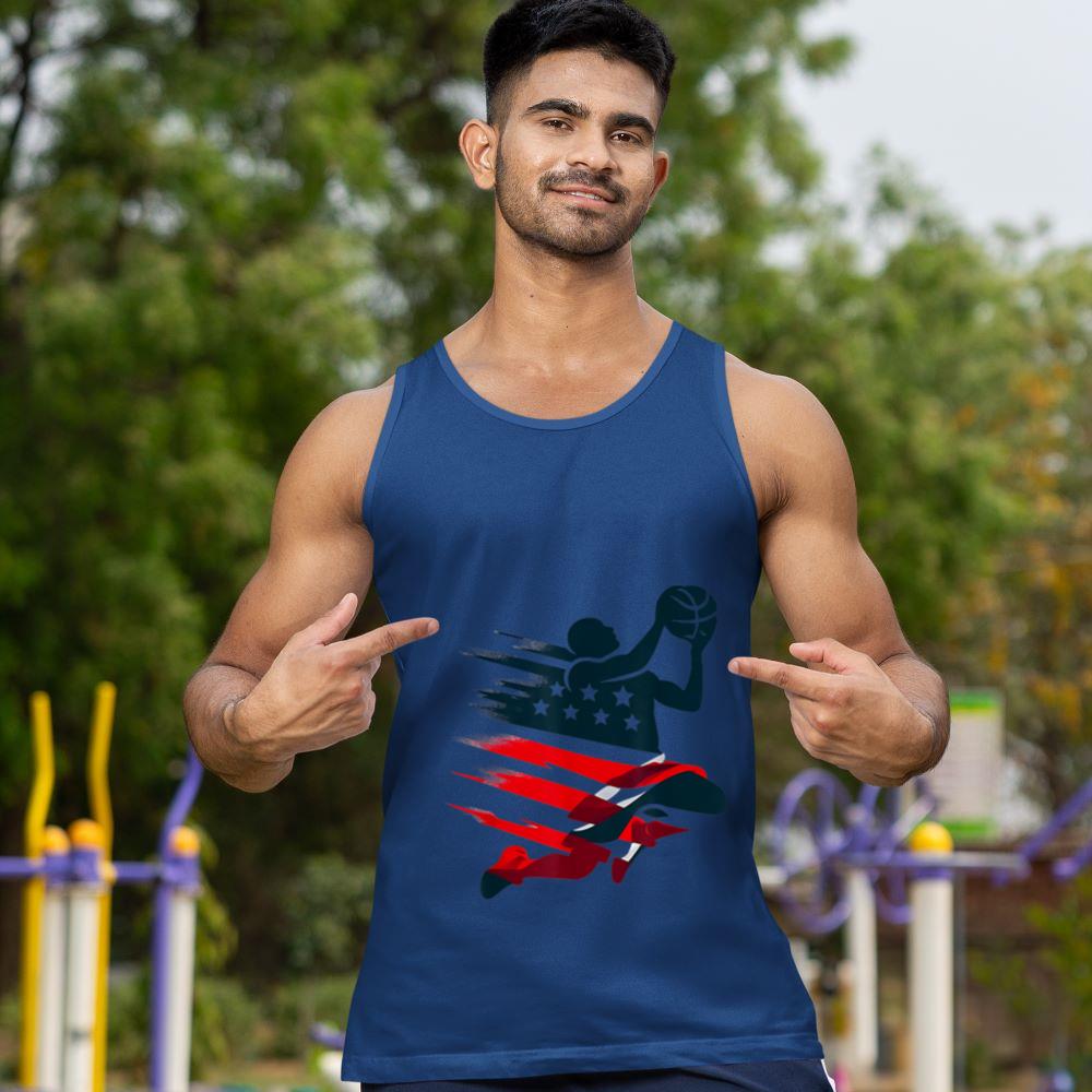 Mckenzieshoponline 4th of July Basketball American Flag Shirt Men Kids Boys USA Tank Top - Image 3