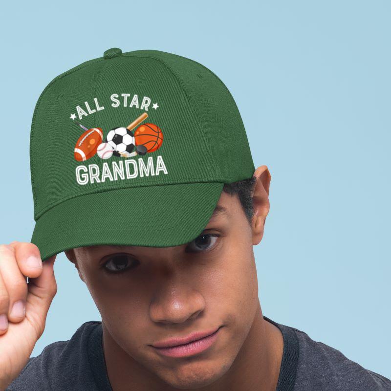 Mckenzieshoponline All Star Grandma Of The Birthday Boy Basketball Soccer Sport Cap - Image 3