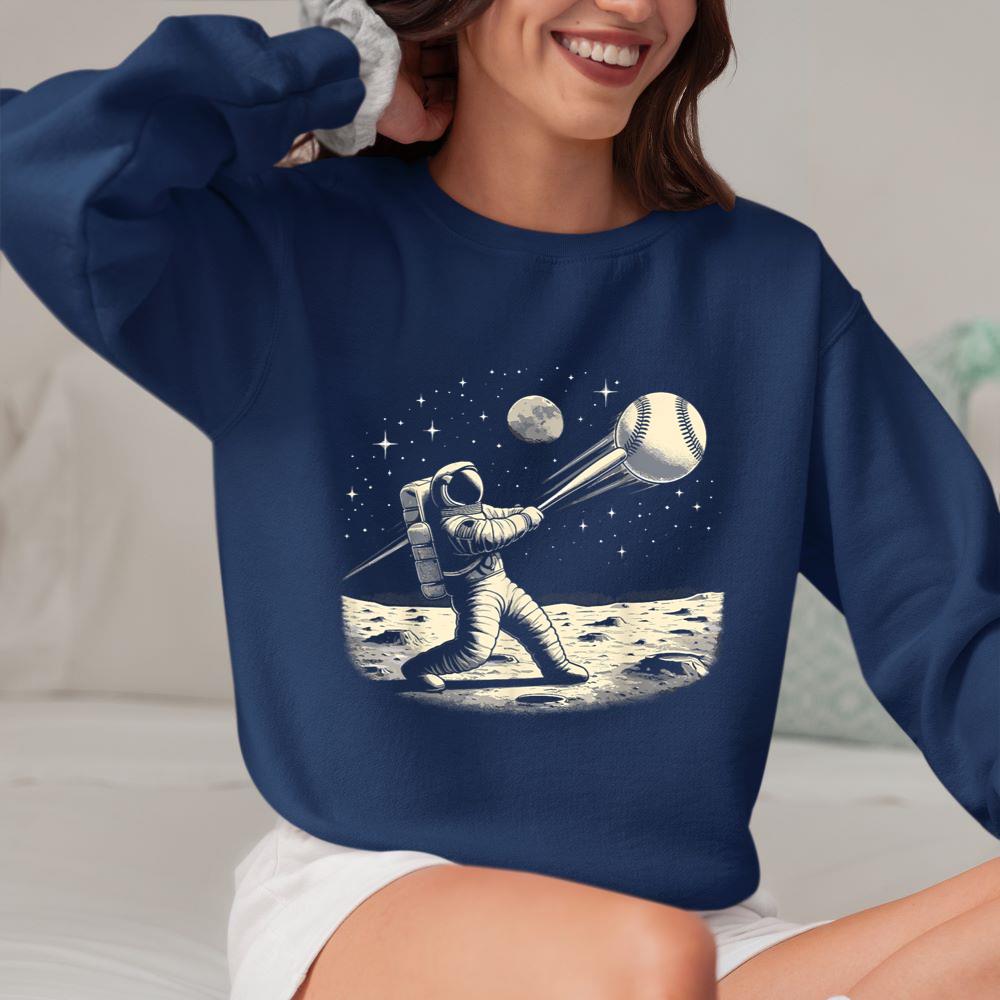 Mckenzieshoponline - Astronaut Baseball Funny Space Baseball Sweatshirt - Image 4