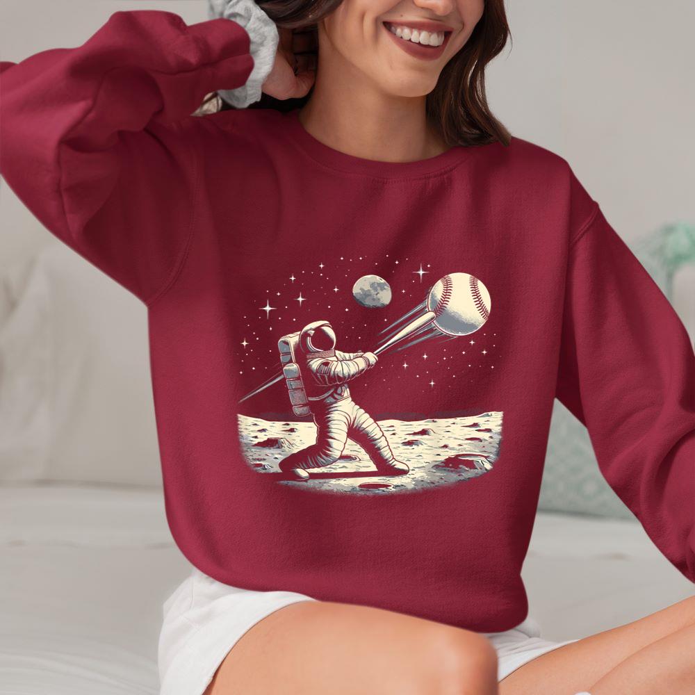 Mckenzieshoponline - Astronaut Baseball Funny Space Baseball Sweatshirt - Image 5