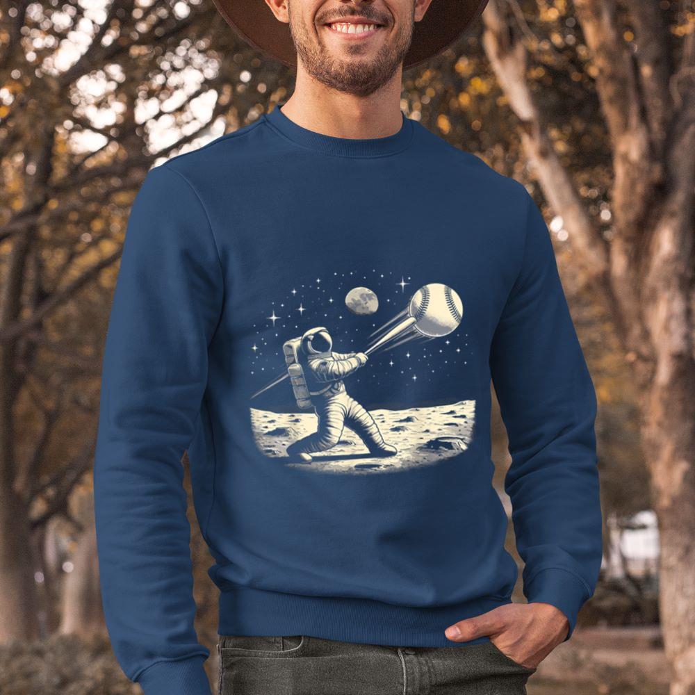 Mckenzieshoponline - Astronaut Baseball Funny Space Baseball Sweatshirt - Image 3