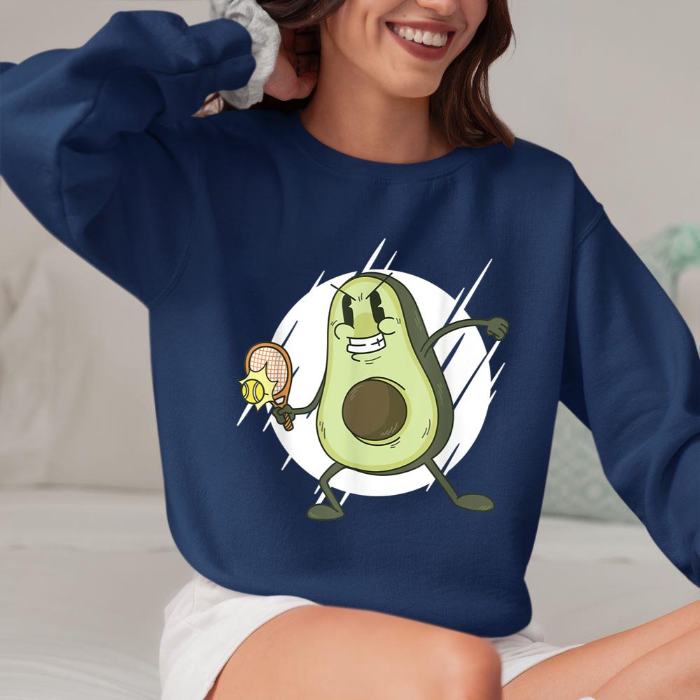 Mckenzieshoponline Avocado playing tennis - Funny Sweatshirt - Image 4