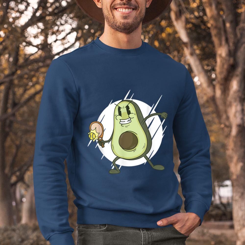 Mckenzieshoponline Avocado playing tennis - Funny Sweatshirt - Image 3
