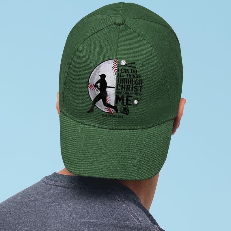 Mckenzieshoponline Baseball-Shirt Jesus Boys Kids Christian Bible Verse Cap - Image 3