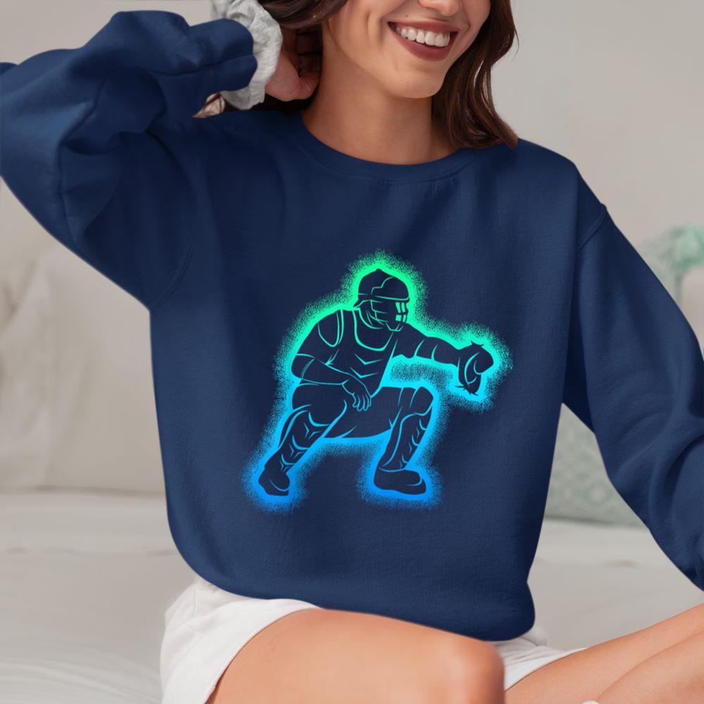 Mckenzieshoponline - Baseball Catcher Boys Kids Youth Sweatshirt - Image 4