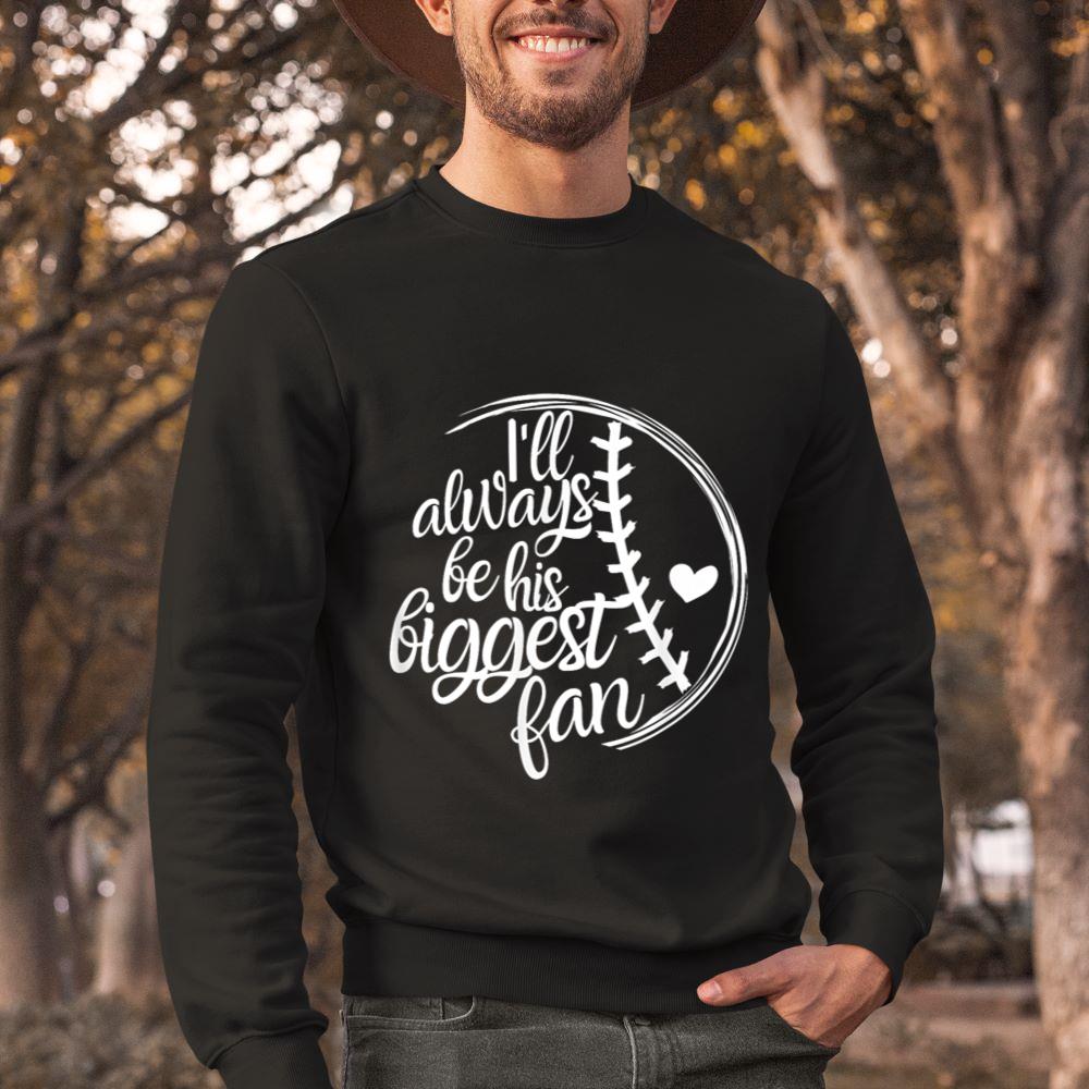 Mckenzieshoponline - Baseball Mom Shirt, Baseball Gift I'll Always Be Biggest Fan Sweatshirt - Image 2