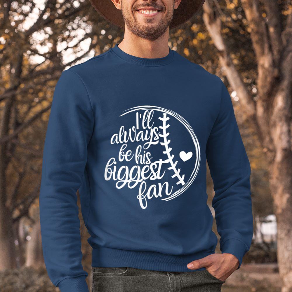 Mckenzieshoponline - Baseball Mom Shirt, Baseball Gift I'll Always Be Biggest Fan Sweatshirt - Image 3