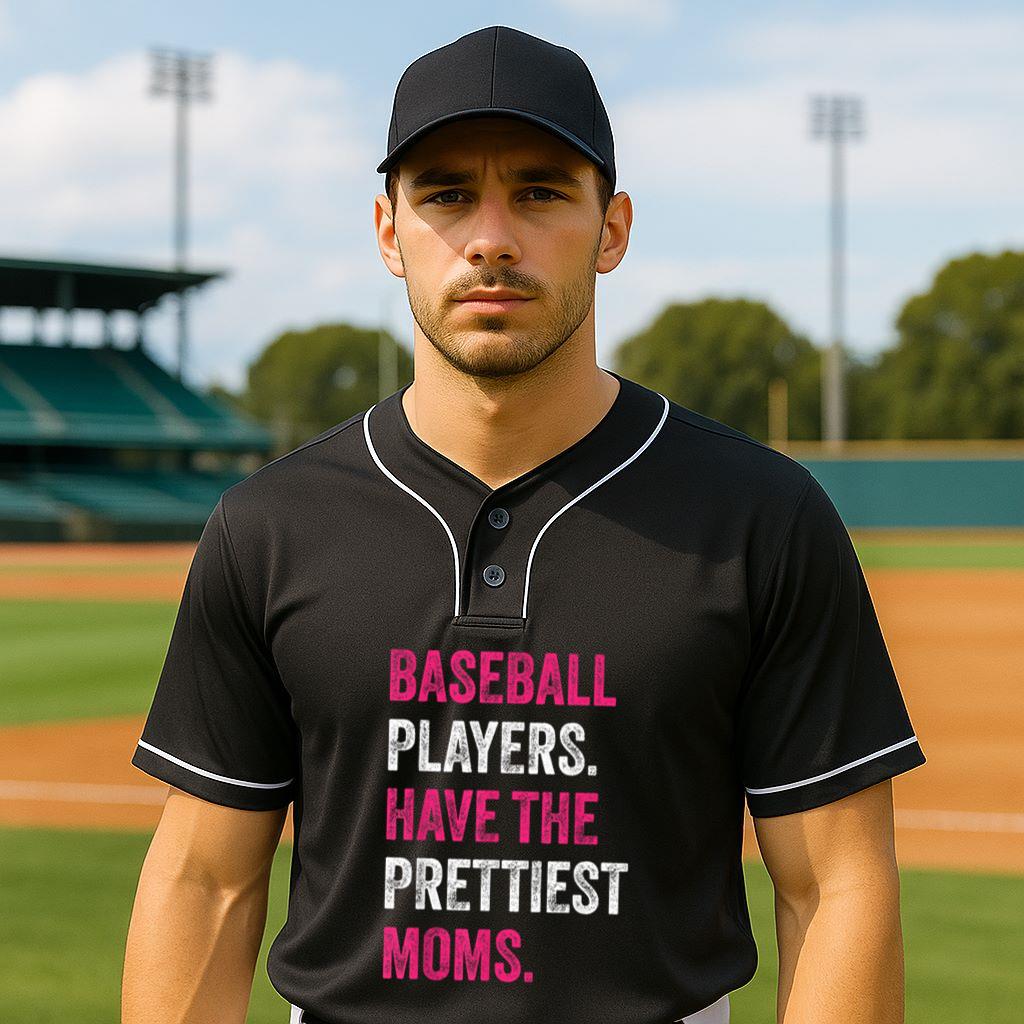 Mckenzieshoponline Baseball Players Have The Prettiest Moms Baseball Family Baseball Jersey - Image 2