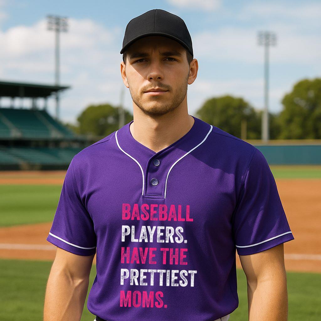Mckenzieshoponline Baseball Players Have The Prettiest Moms Baseball Family Baseball Jersey - Image 3