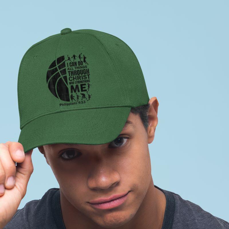 Mckenzieshoponline Basketball-Shirt Bible Verse Men Boys Kid Christian Christ Cap - Image 3