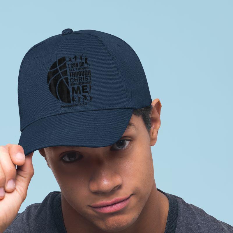 Mckenzieshoponline Basketball-Shirt Bible Verse Men Boys Kid Christian Christ Cap - Image 4