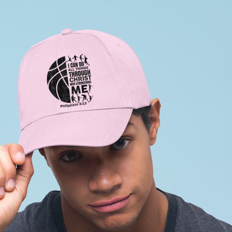 Mckenzieshoponline Basketball-Shirt Bible Verse Men Boys Kid Christian Christ Cap - Image 5