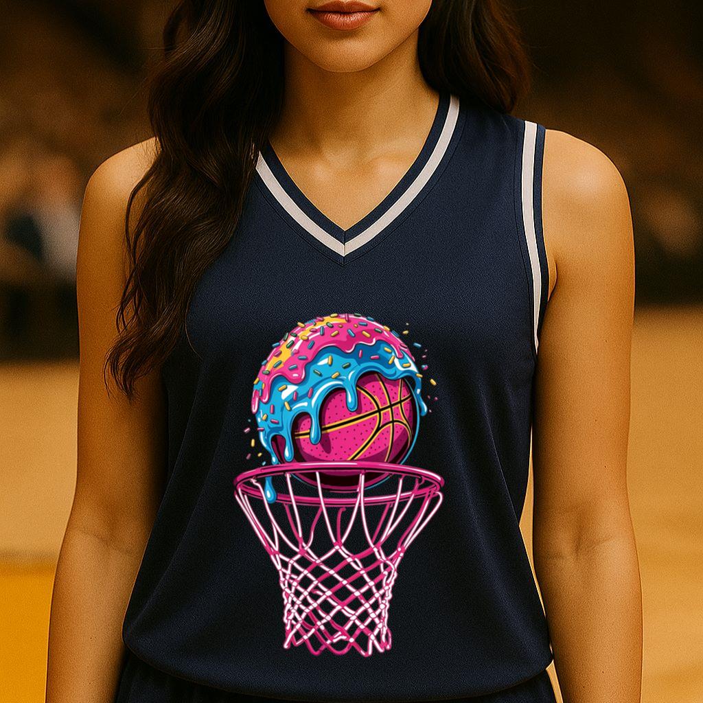 Mckenzieshoponline Basketball Drip Boys Sprinkles Ice Cream Dripping Basketball Basketball Jersey - Image 4