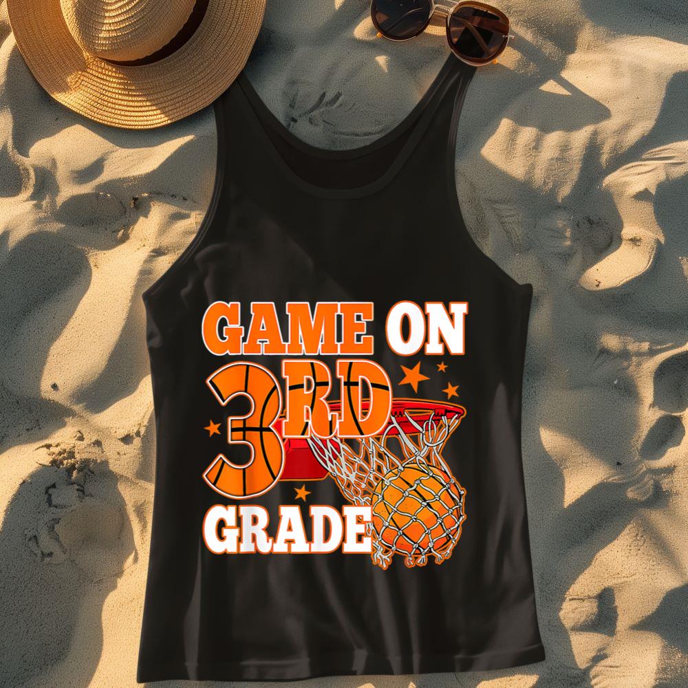 Mckenzieshoponline Basketball First Day of Game On 3rd Grade Back To School Tank Top