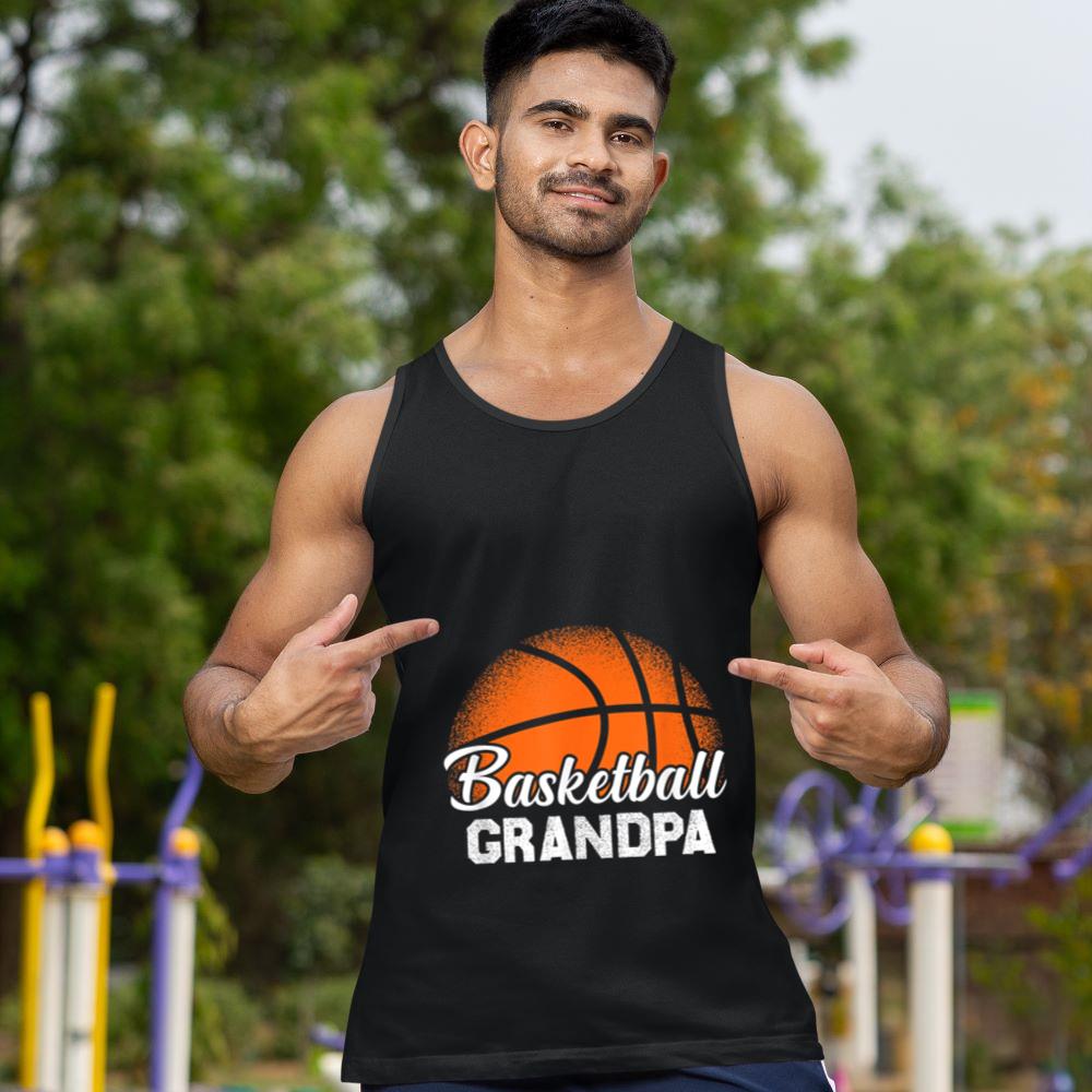 Mckenzieshoponline Basketball Grandpa Funny Player Father's Day Family Matching Tank Top - Image 2