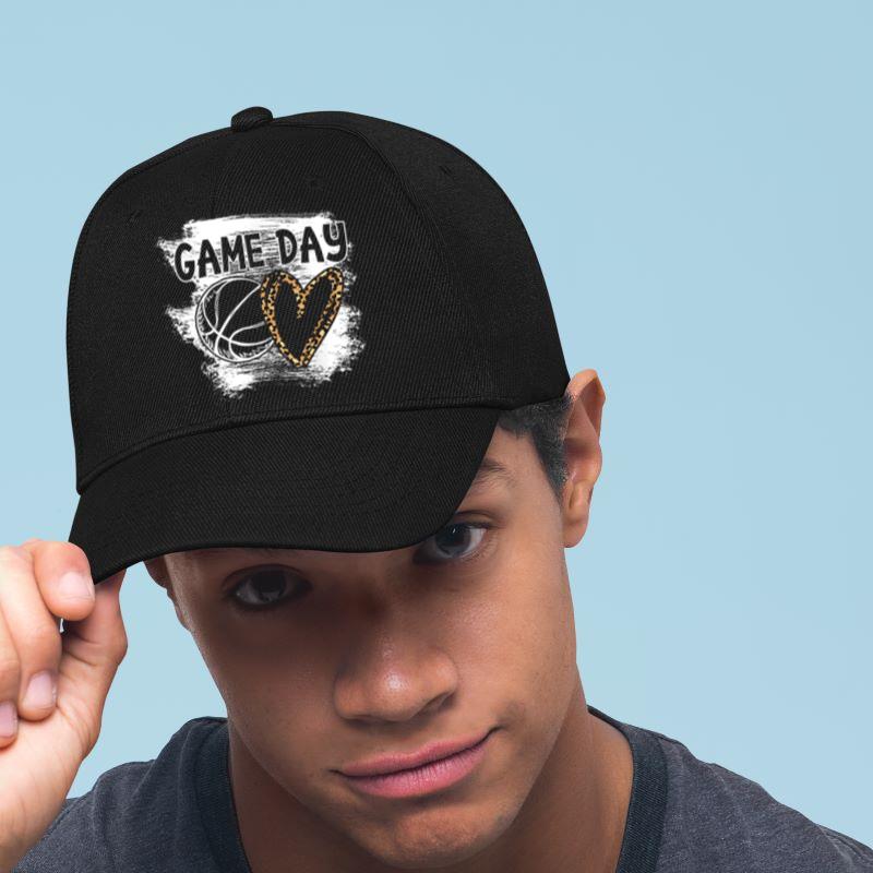 Mckenzieshoponline Basketball Player Game Day Leopard Cheetah Basketball Fan Cap - Image 2