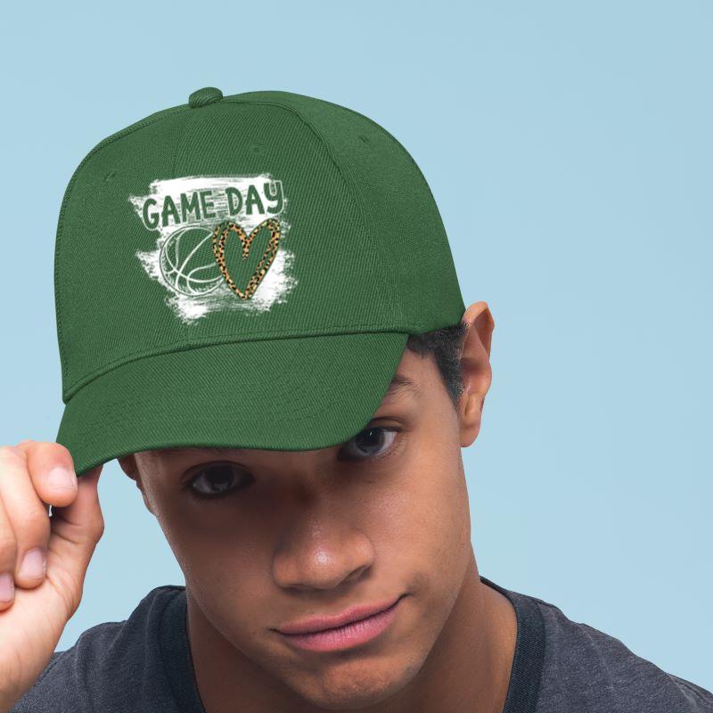 Mckenzieshoponline Basketball Player Game Day Leopard Cheetah Basketball Fan Cap - Image 3