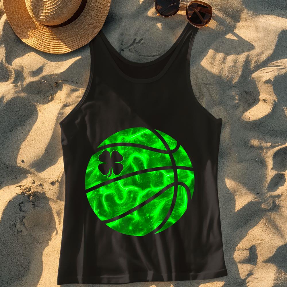 Mckenzieshoponline Basketball Shamrock Clover Irish St Patrick'S Day boys kids Tank Top