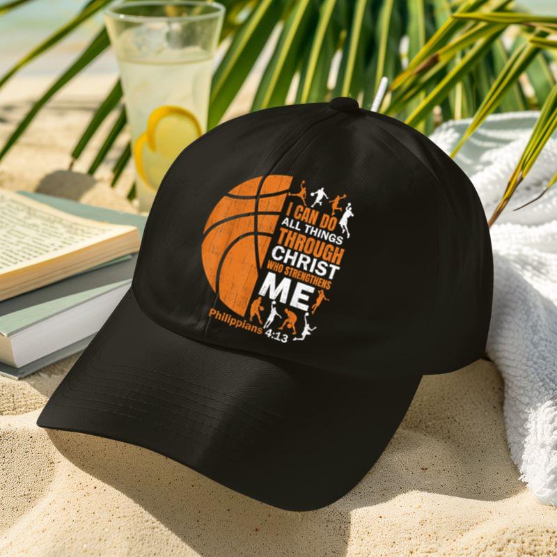 Mckenzieshoponline Basketball T Shirt Christian Christ Bible Verse Men Players Cap