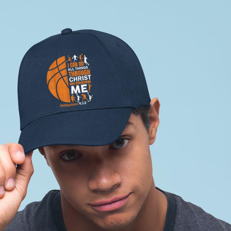 Mckenzieshoponline Basketball T Shirt Christian Christ Bible Verse Men Players Cap - Image 4