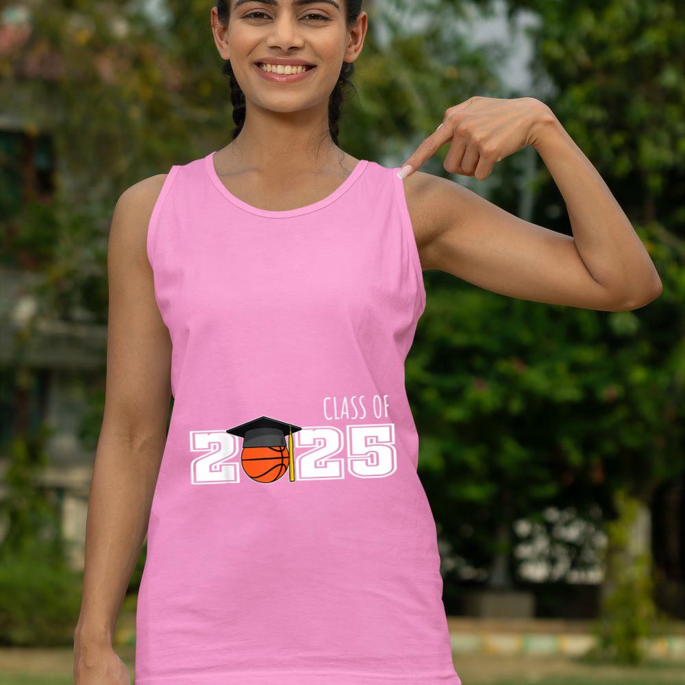 Mckenzieshoponline Class of 2025 Basketball Senior Shirt Senior 2025 Basketball Tank Top - Image 5