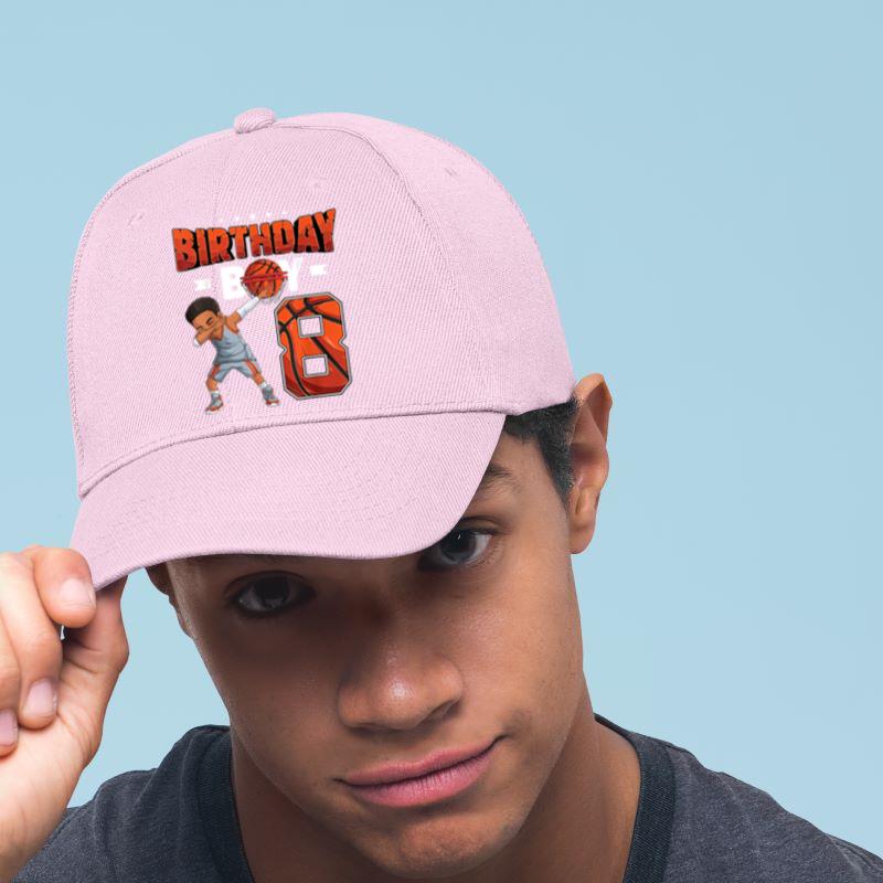 Mckenzieshoponline Dabbing Basketball player 8 Years Old Boy 8th Birthday Cap - Image 5