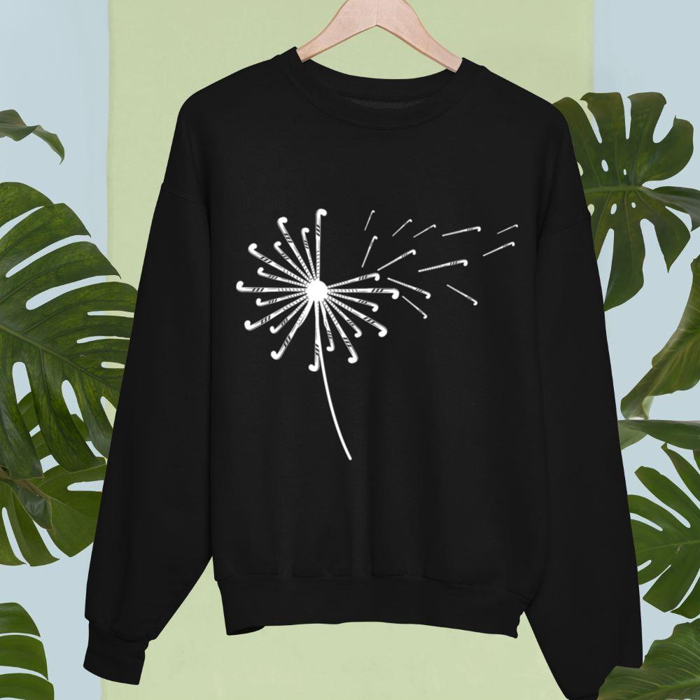 Mckenzieshoponline Dandelion Hockey Stick Shirt for Hockey Player Field Hockey Sweatshirt
