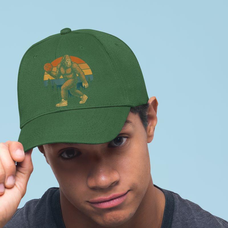 Mckenzieshoponline Funny Bigfoot Playing Basketball Cap - Image 3