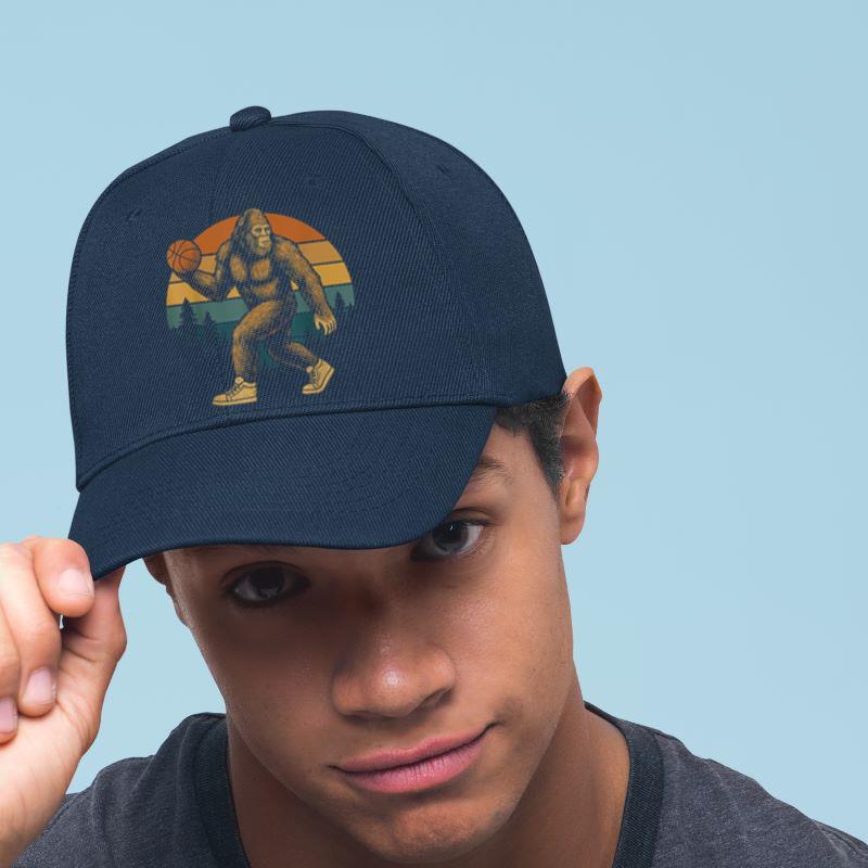 Mckenzieshoponline Funny Bigfoot Playing Basketball Cap - Image 4