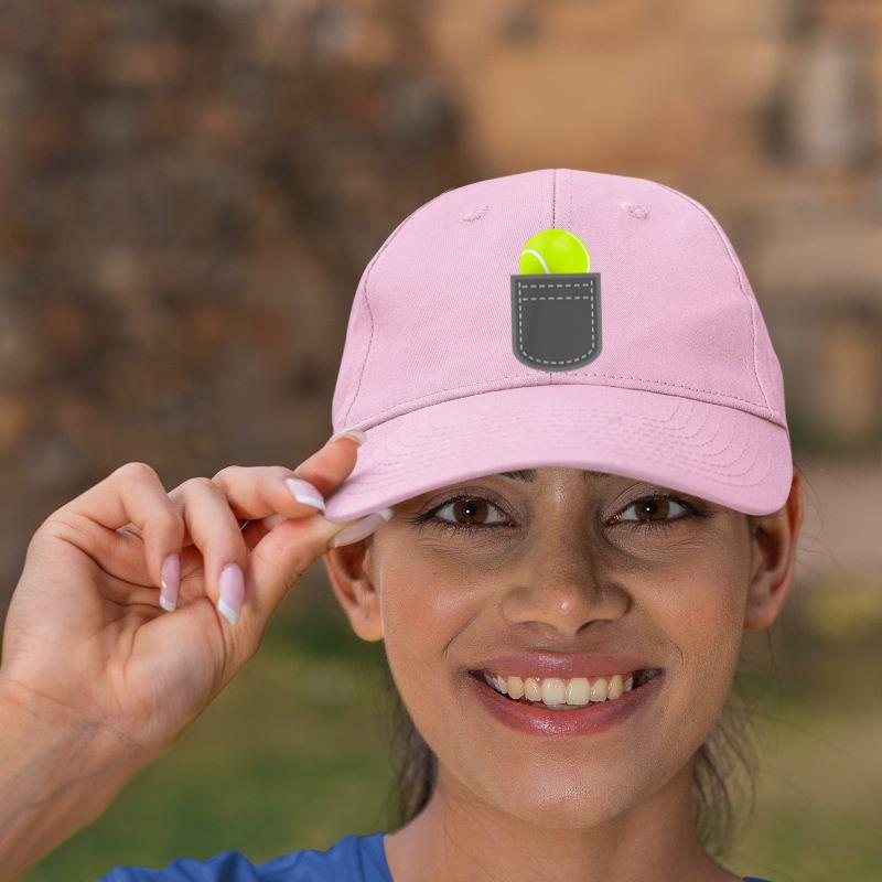 Mckenzieshoponline Funny tennis ball in fake pocket for humorous tennis player Cap - Image 5