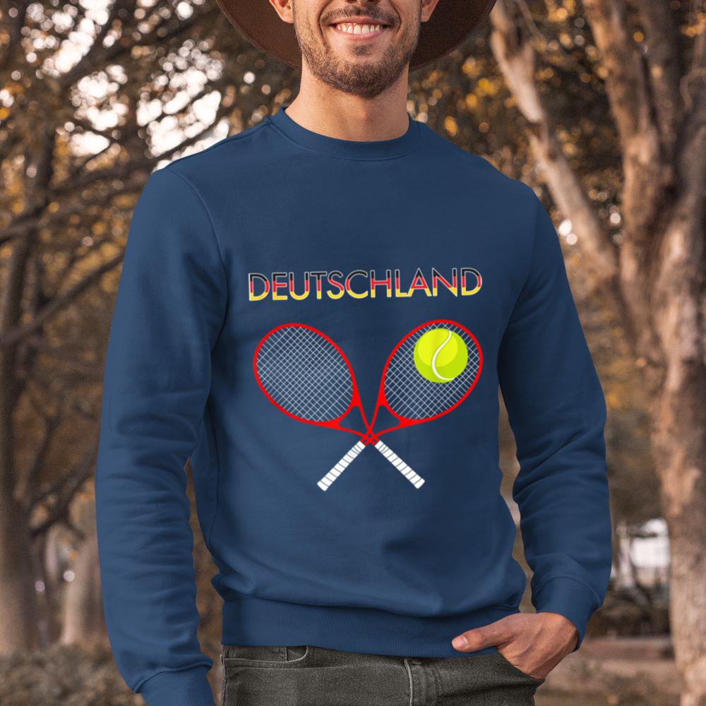 Mckenzieshoponline German Flag Tennis  Celebrate Germany Sport  Deutschland Sweatshirt - Image 3
