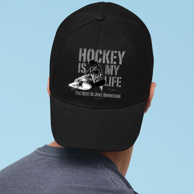 Mckenzieshoponline Hockey Is My Life - a hockey player's love for the game Cap - Image 2