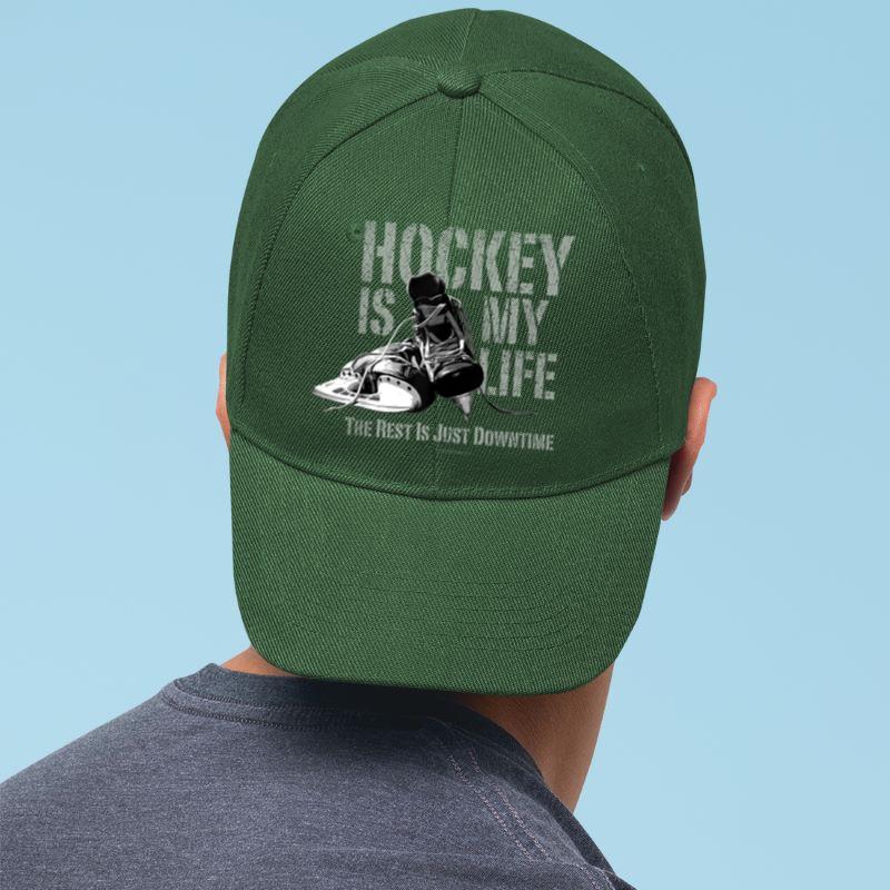 Mckenzieshoponline Hockey Is My Life - a hockey player's love for the game Cap - Image 3