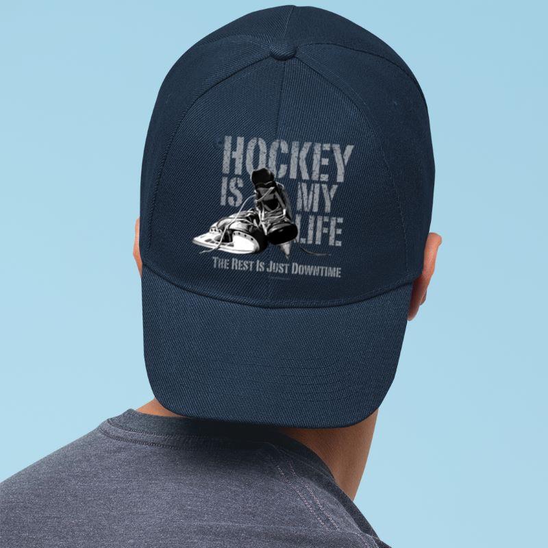 Mckenzieshoponline Hockey Is My Life - a hockey player's love for the game Cap - Image 4