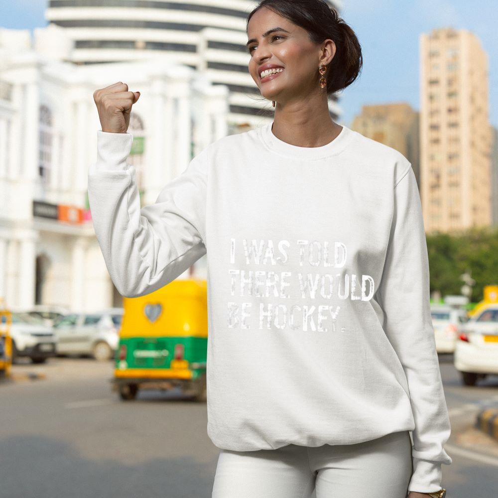 Mckenzieshoponline I Was Told There Would Be Hockey Sweatshirt - Image 5