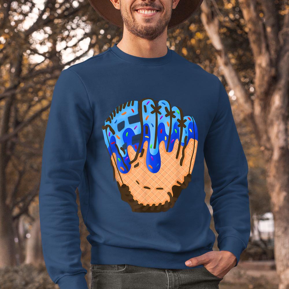 Mckenzieshoponline - Ice Cream Cone Baseball Glove Drip Sweatshirt - Image 3