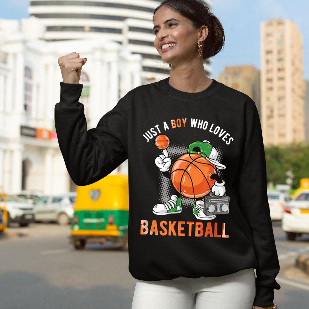 Mckenzieshoponline Just A Boy Who Loves Basketball Sweatshirt - Image 4