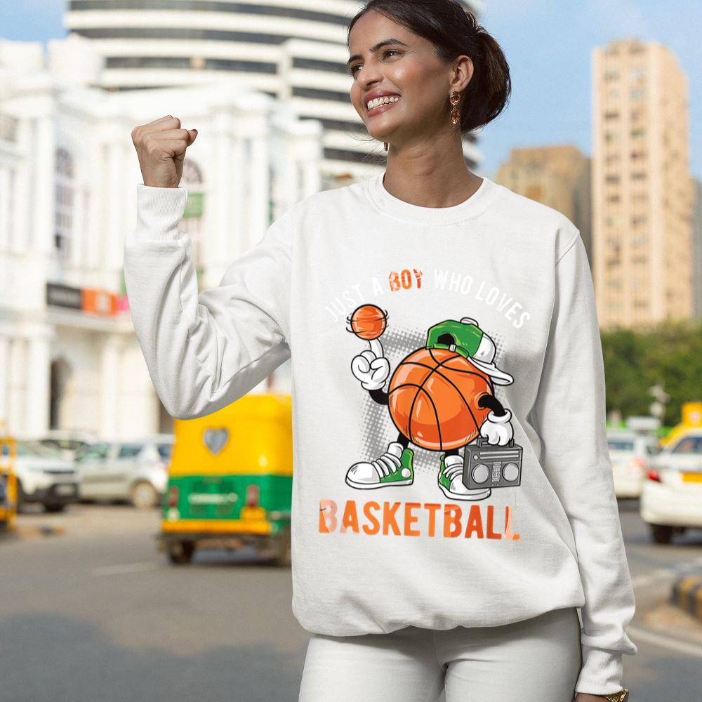 Mckenzieshoponline Just A Boy Who Loves Basketball Sweatshirt - Image 5