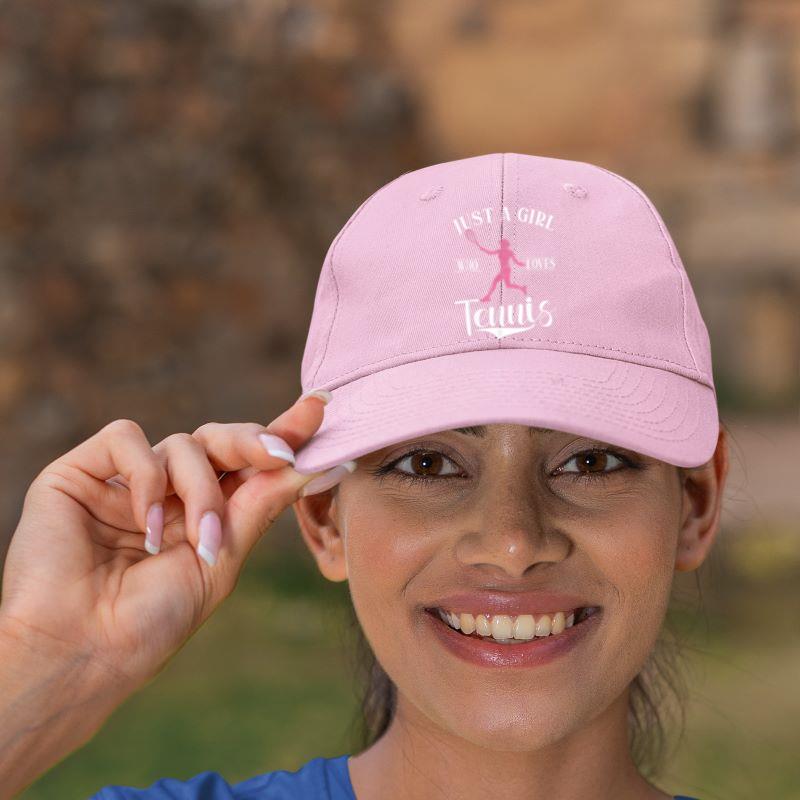 Mckenzieshoponline Just a Girl who loves Tennis Girl Cap - Image 5