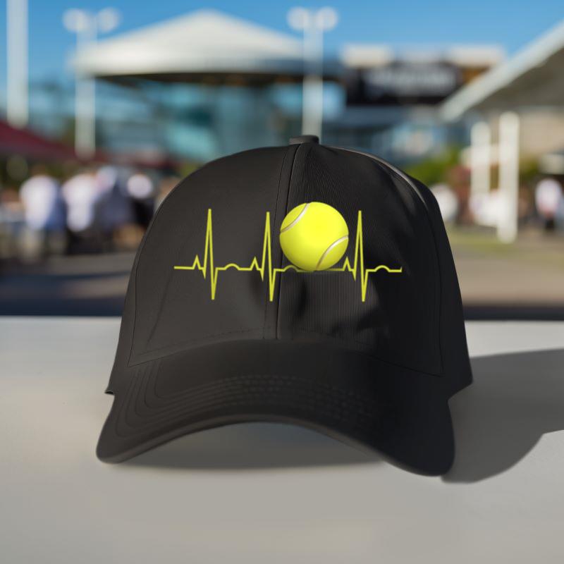 Mckenzieshoponline Kids Tennis Heartbeat Shirt Tennis T-Shirt for Players & Coaches 10 Heather Blue Cap