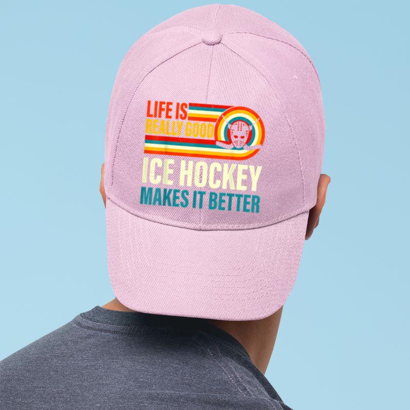 Mckenzieshoponline Life Is Really Good Ice Hockey Makes it Better Cap - Image 5