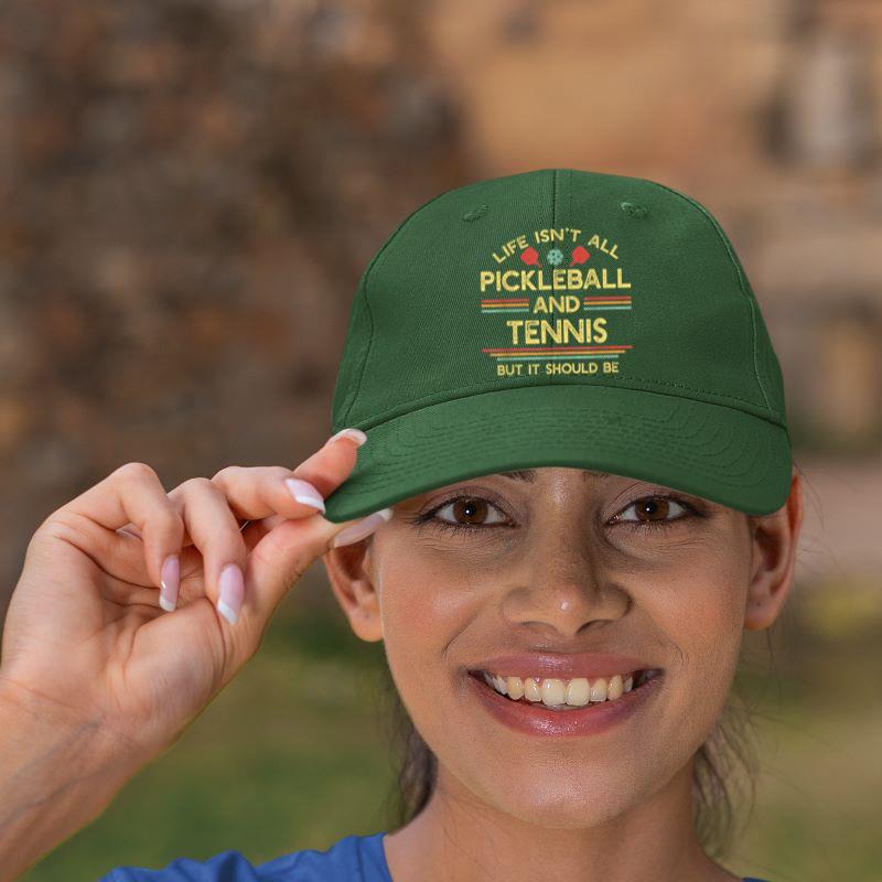 Mckenzieshoponline Life Isn't All Pickleball and Tennis Cap - Image 3