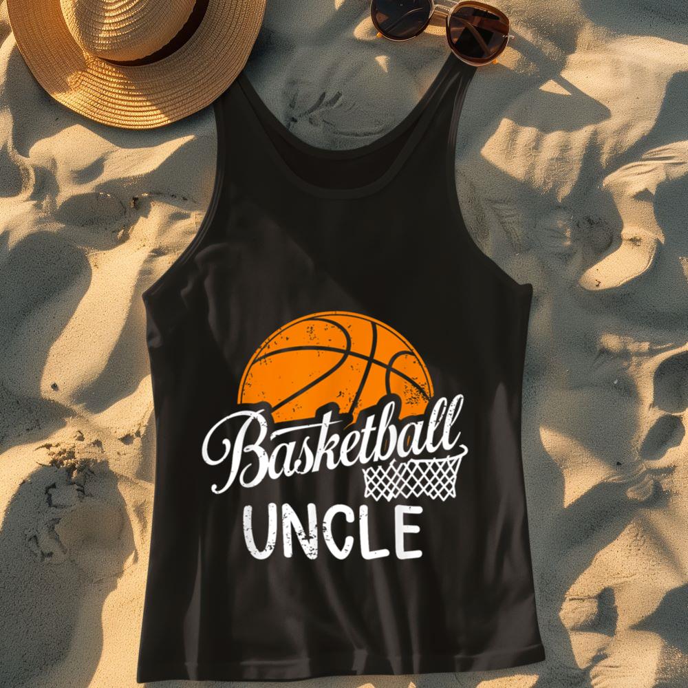 Mckenzieshoponline Mens Basketball Uncle Basketball Player Game Day Father's Day Tank Top