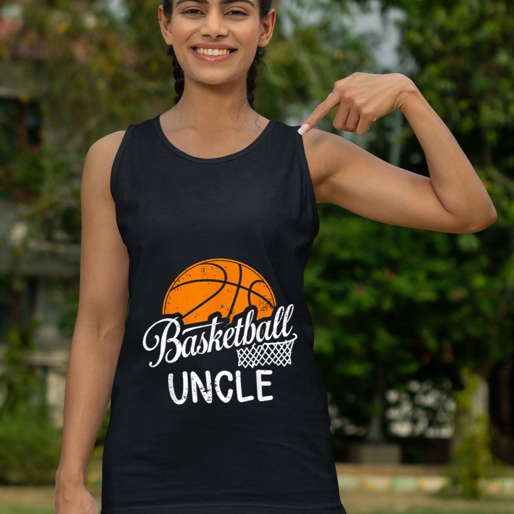Mckenzieshoponline Mens Basketball Uncle Basketball Player Game Day Father's Day Tank Top - Image 4
